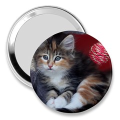 Comfy Kitty 3  Handbag Mirrors by trendistuff