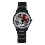 COMFY KITTY Stainless Steel Round Watches Front