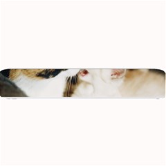 Calico Cat And White Kitty Small Bar Mats by trendistuff