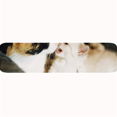 Calico Cat And White Kitty Large Bar Mats by trendistuff