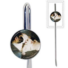 Calico Cat And White Kitty Book Mark by trendistuff