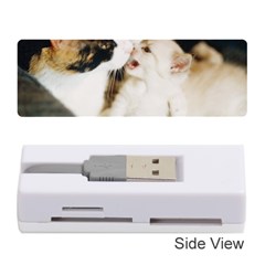 Calico Cat And White Kitty Memory Card Reader (stick) 