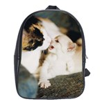 CALICO CAT AND WHITE KITTY School Bags (XL) 