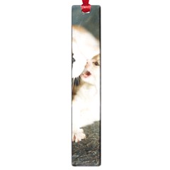 Calico Cat And White Kitty Large Book Marks by trendistuff