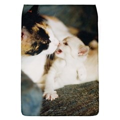 Calico Cat And White Kitty Flap Covers (s)  by trendistuff