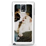 CALICO CAT AND WHITE KITTY Samsung Galaxy Note 4 Case (White)