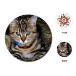 BLUE-EYED KITTY Playing Cards (Round)  Front