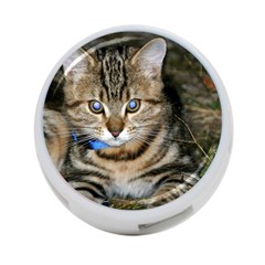 Blue-eyed Kitty 4-port Usb Hub (one Side) by trendistuff