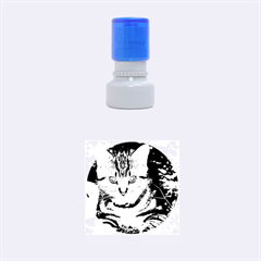 Blue-eyed Kitty Rubber Round Stamps (small) by trendistuff