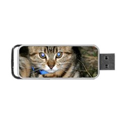 Blue-eyed Kitty Portable Usb Flash (one Side)