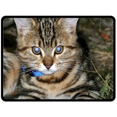 Blue-eyed Kitty Double Sided Fleece Blanket (large) 