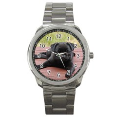 Alert Pug Puppy Sport Metal Watches by trendistuff