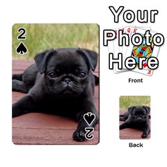 Alert Pug Puppy Playing Cards 54 Designs  by trendistuff