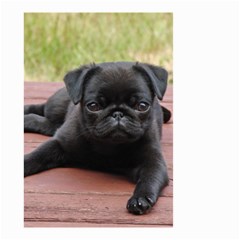 Alert Pug Puppy Small Garden Flag (two Sides)