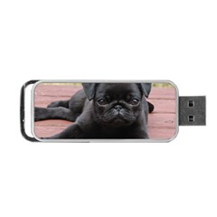 Alert Pug Puppy Portable Usb Flash (one Side)