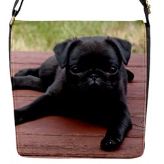 Alert Pug Puppy Flap Messenger Bag (s) by trendistuff