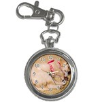 ADORABLE SLEEPING PUPPY Key Chain Watches Front