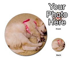 Adorable Sleeping Puppy Multi-purpose Cards (round)  by trendistuff