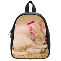 Adorable Sleeping Puppy School Bags (small)  by trendistuff