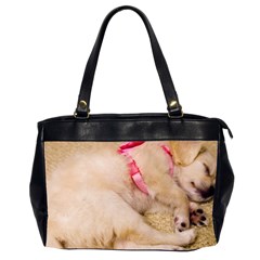 Adorable Sleeping Puppy Office Handbags (2 Sides)  by trendistuff