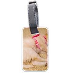 Adorable Sleeping Puppy Luggage Tags (two Sides) by trendistuff