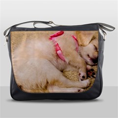 Adorable Sleeping Puppy Messenger Bags by trendistuff