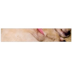 Adorable Sleeping Puppy Flano Scarf (large)  by trendistuff