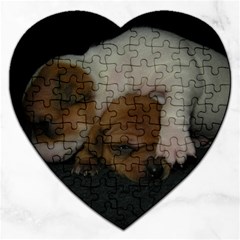 Adorable Baby Puppies Jigsaw Puzzle (heart) by trendistuff