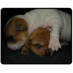 Adorable Baby Puppies Fleece Blanket (medium) 