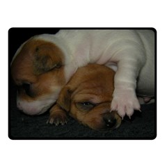 Adorable Baby Puppies Fleece Blanket (small)