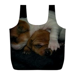 Adorable Baby Puppies Full Print Recycle Bags (l) 