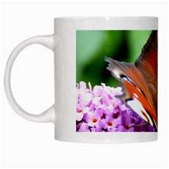 Peacock Butterfly White Mugs by trendistuff