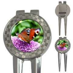 Peacock Butterfly 3-in-1 Golf Divots by trendistuff