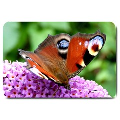 Peacock Butterfly Large Doormat  by trendistuff