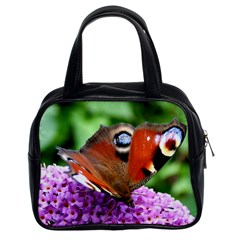 Peacock Butterfly Classic Handbags (2 Sides) by trendistuff