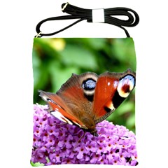 Peacock Butterfly Shoulder Sling Bags by trendistuff