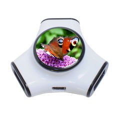 Peacock Butterfly 3-port Usb Hub by trendistuff