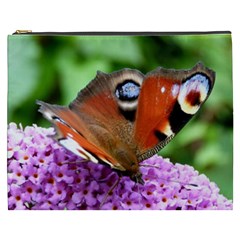 Peacock Butterfly Cosmetic Bag (xxxl)  by trendistuff