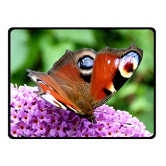 Peacock Butterfly Double Sided Fleece Blanket (small) 