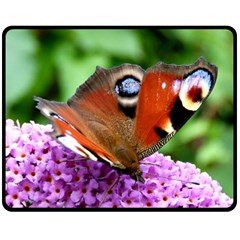 Peacock Butterfly Double Sided Fleece Blanket (medium) 