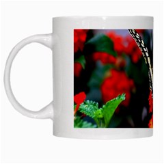 Butterfly Flowers 1 White Mugs by trendistuff