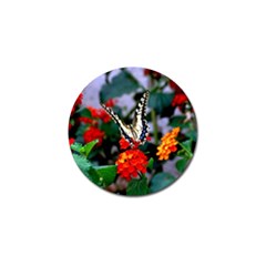 Butterfly Flowers 1 Golf Ball Marker (10 Pack) by trendistuff