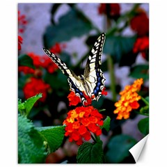 Butterfly Flowers 1 Canvas 16  X 20   by trendistuff