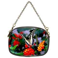 Butterfly Flowers 1 Chain Purses (one Side)  by trendistuff