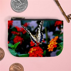 Butterfly Flowers 1 Mini Coin Purses by trendistuff