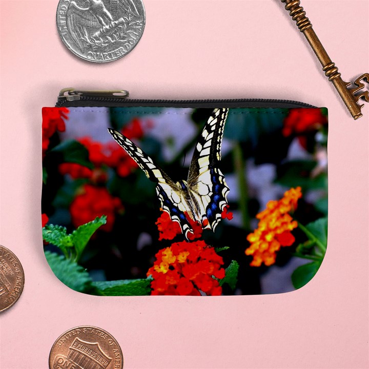 BUTTERFLY FLOWERS 1 Mini Coin Purses