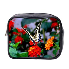 Butterfly Flowers 1 Mini Toiletries Bag 2-side by trendistuff