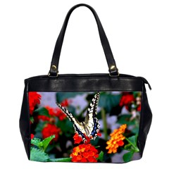 Butterfly Flowers 1 Office Handbags (2 Sides)  by trendistuff