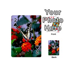 Butterfly Flowers 1 Playing Cards 54 (mini)  by trendistuff