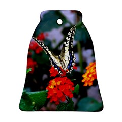 Butterfly Flowers 1 Bell Ornament (2 Sides) by trendistuff